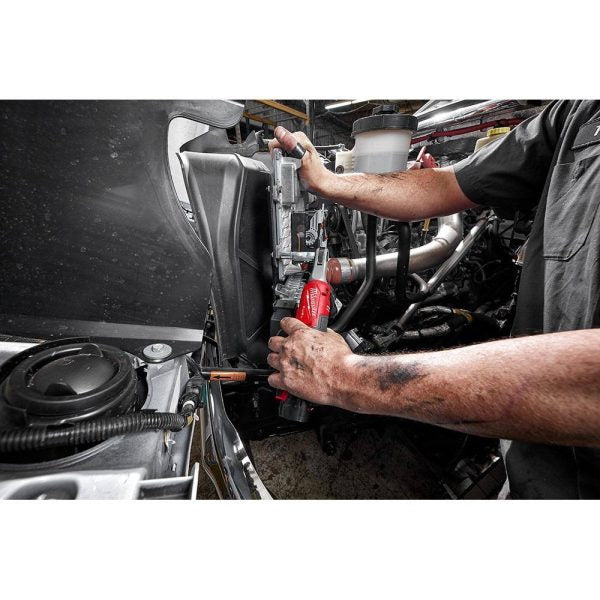 12V Brushless Cordless 3/8-Inch High-Speed Ratchet Kit with 2 Batteries, Charger and Bag