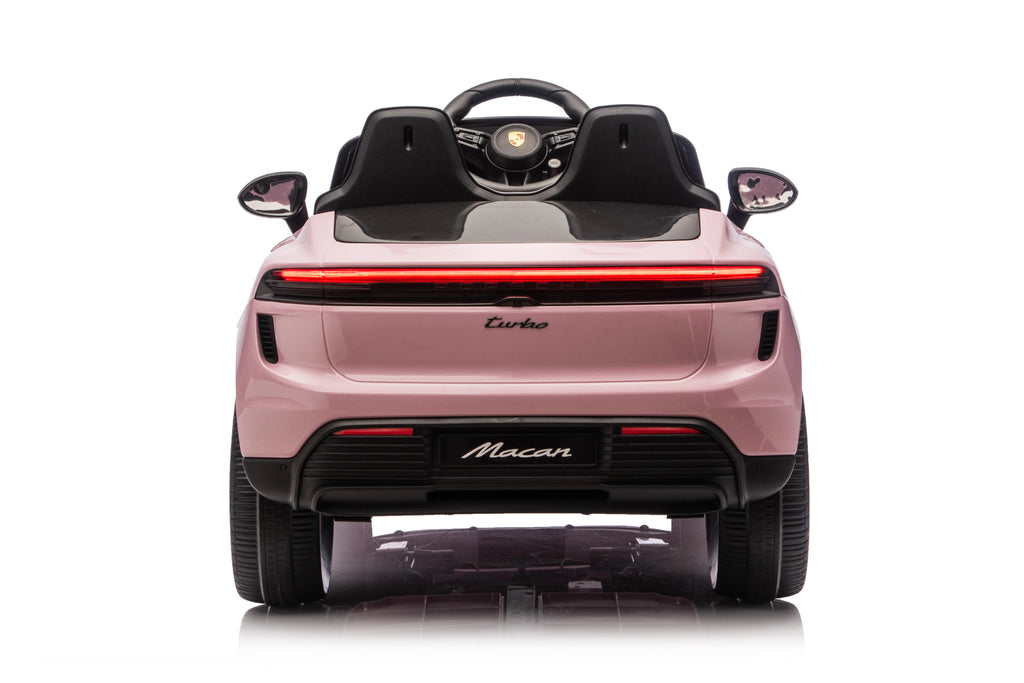 Licensed 24V Porsche Macan Turbo EV Kids Ride On One Seater cars, Rubber Tires, Leather Seat, with RC
