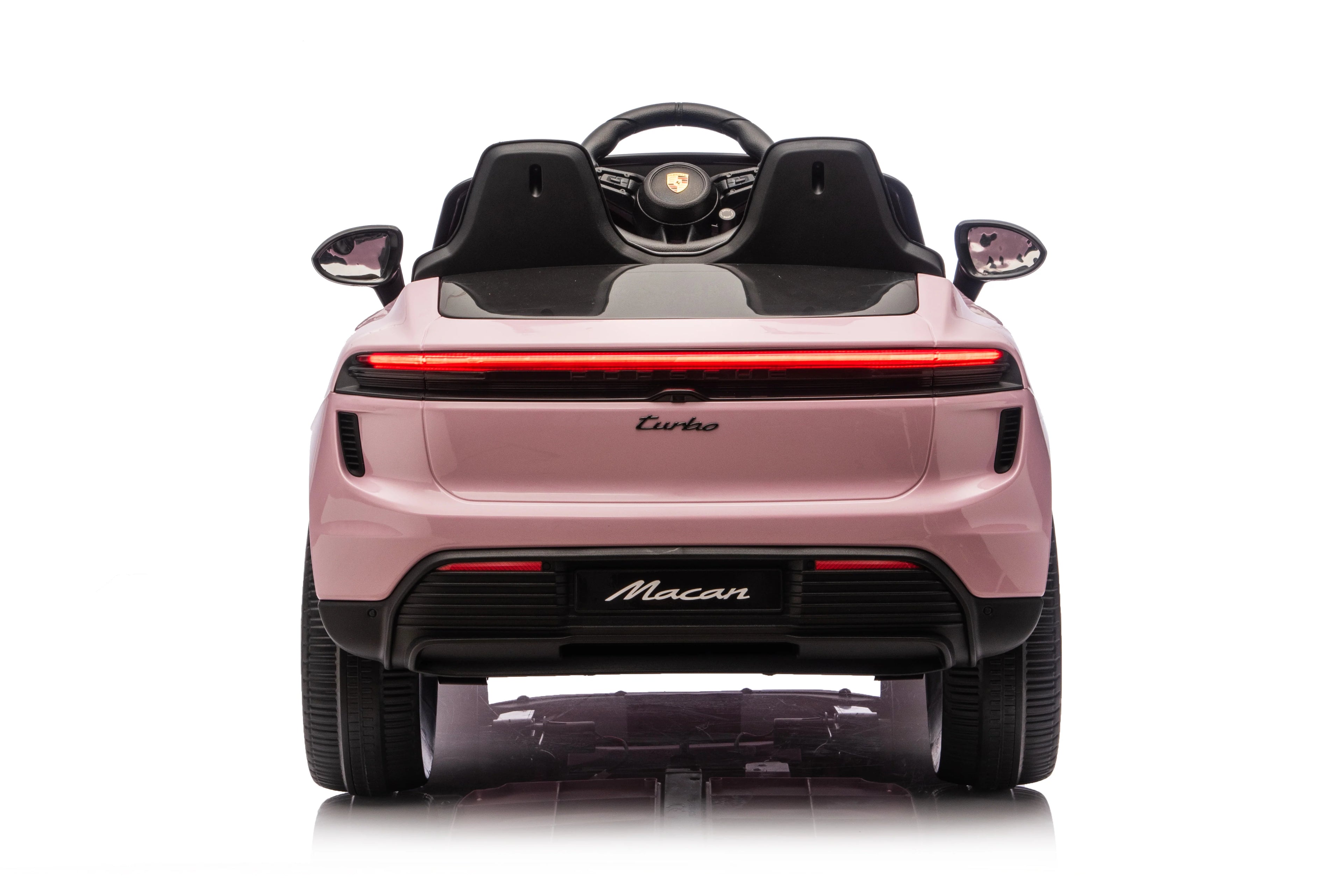 Licensed 24V Porsche Macan Turbo EV Kids Ride On One Seater cars, Rubber Tires, Leather Seat, with RC