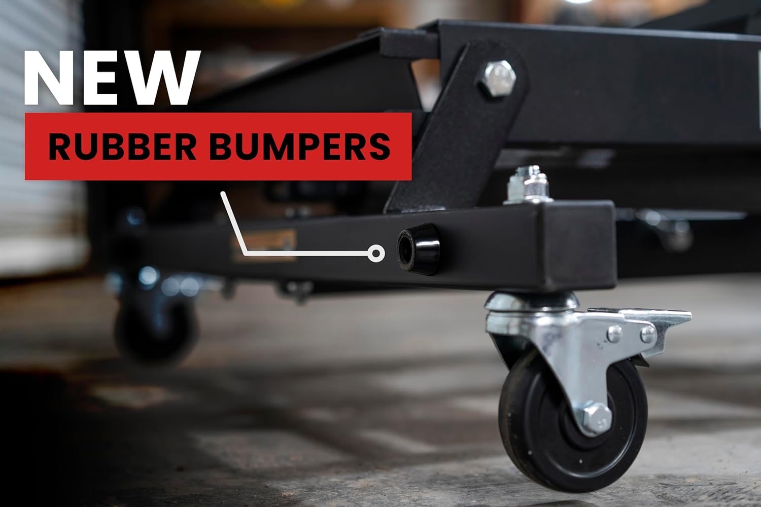 Foldable Topside Engine Creeper, Black