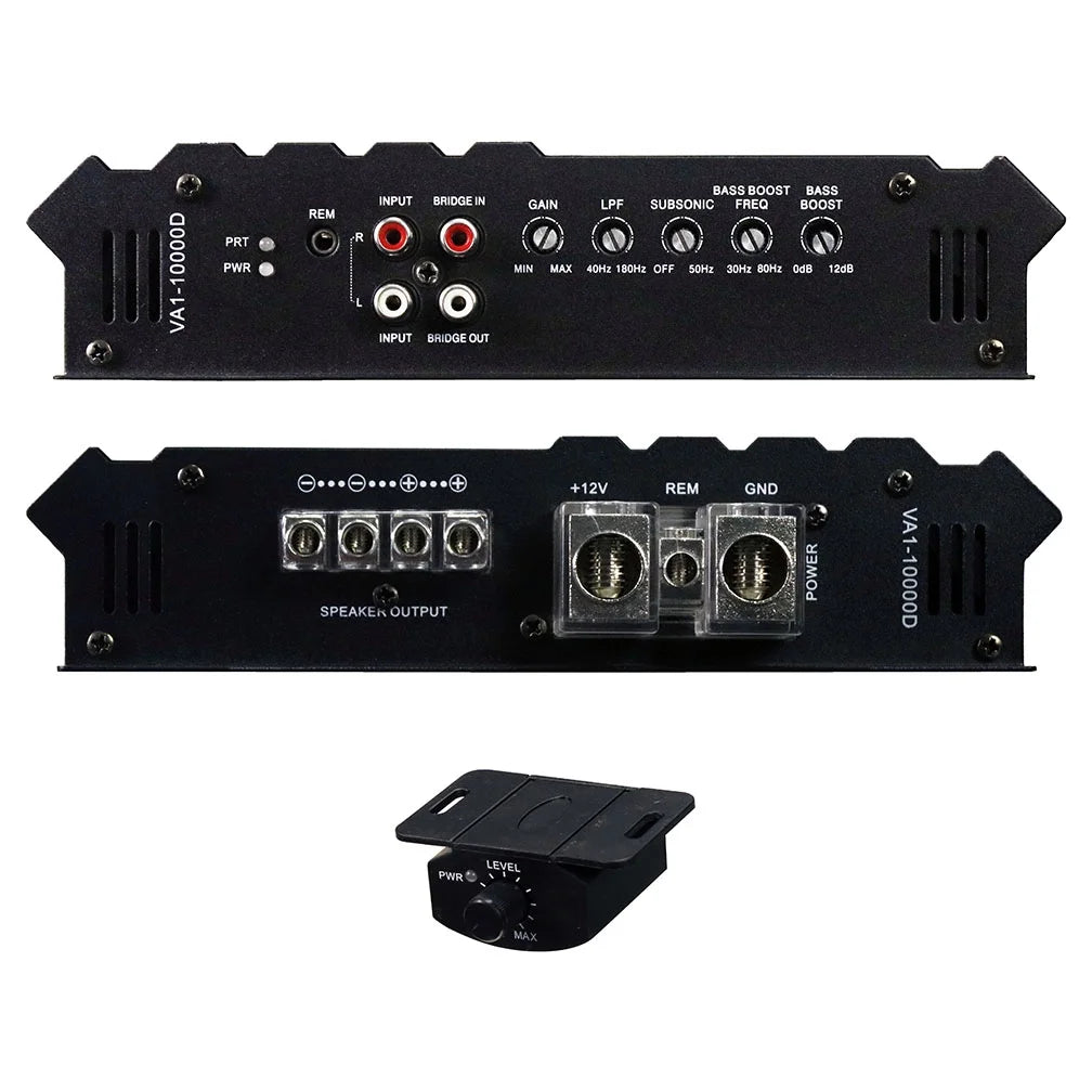 10,000-Watt Mono Class D Car Audio Amplifier, 1-Ohm
