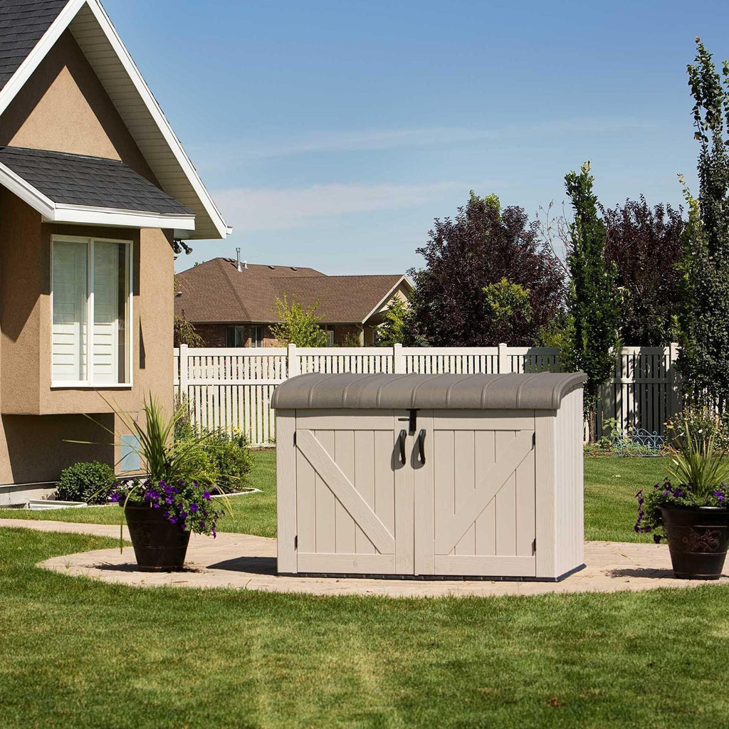 75-Cubic-Foot Horizontal Outdoor Storage Shed