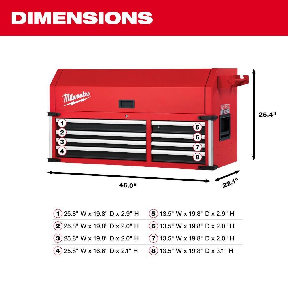 46-Inch High-Capacity 18-Drawer Tool Chest and Cabinet Combo