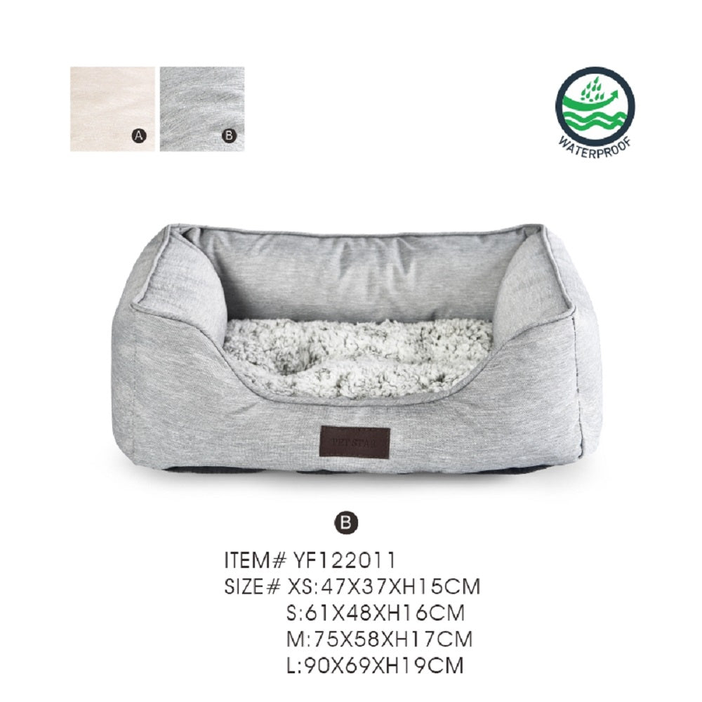 Waterproof Dog Bed Oxford Fabric Soft Pet Bed