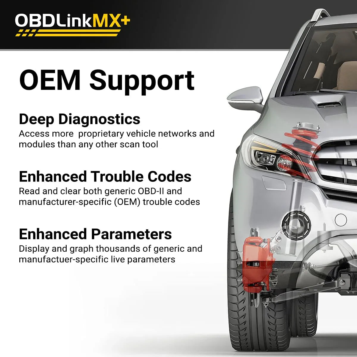 Bluetooth OBD2 Scanner for iPhone, Android and Windows