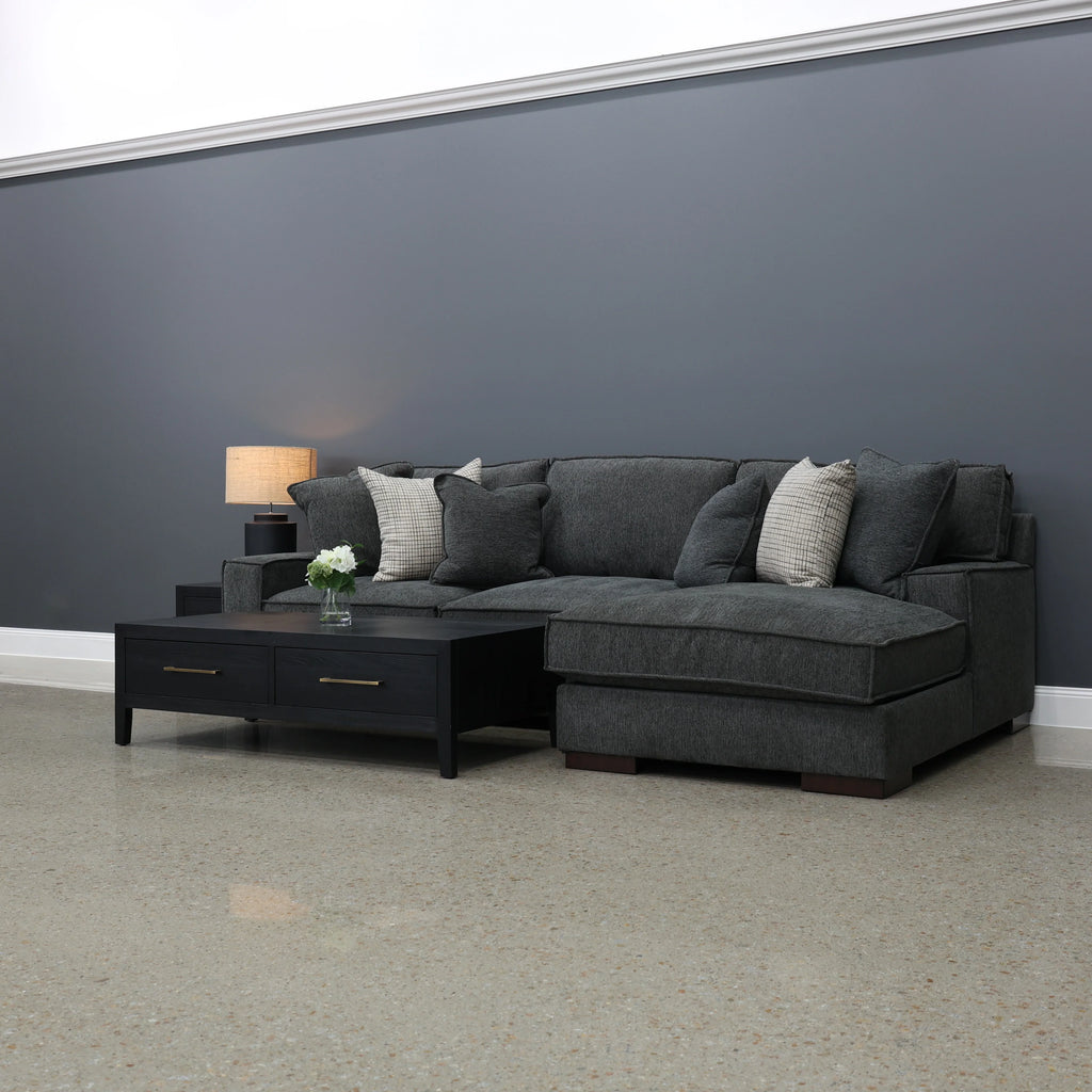 Gembrook RHF Sofa Chaise Dark Grey