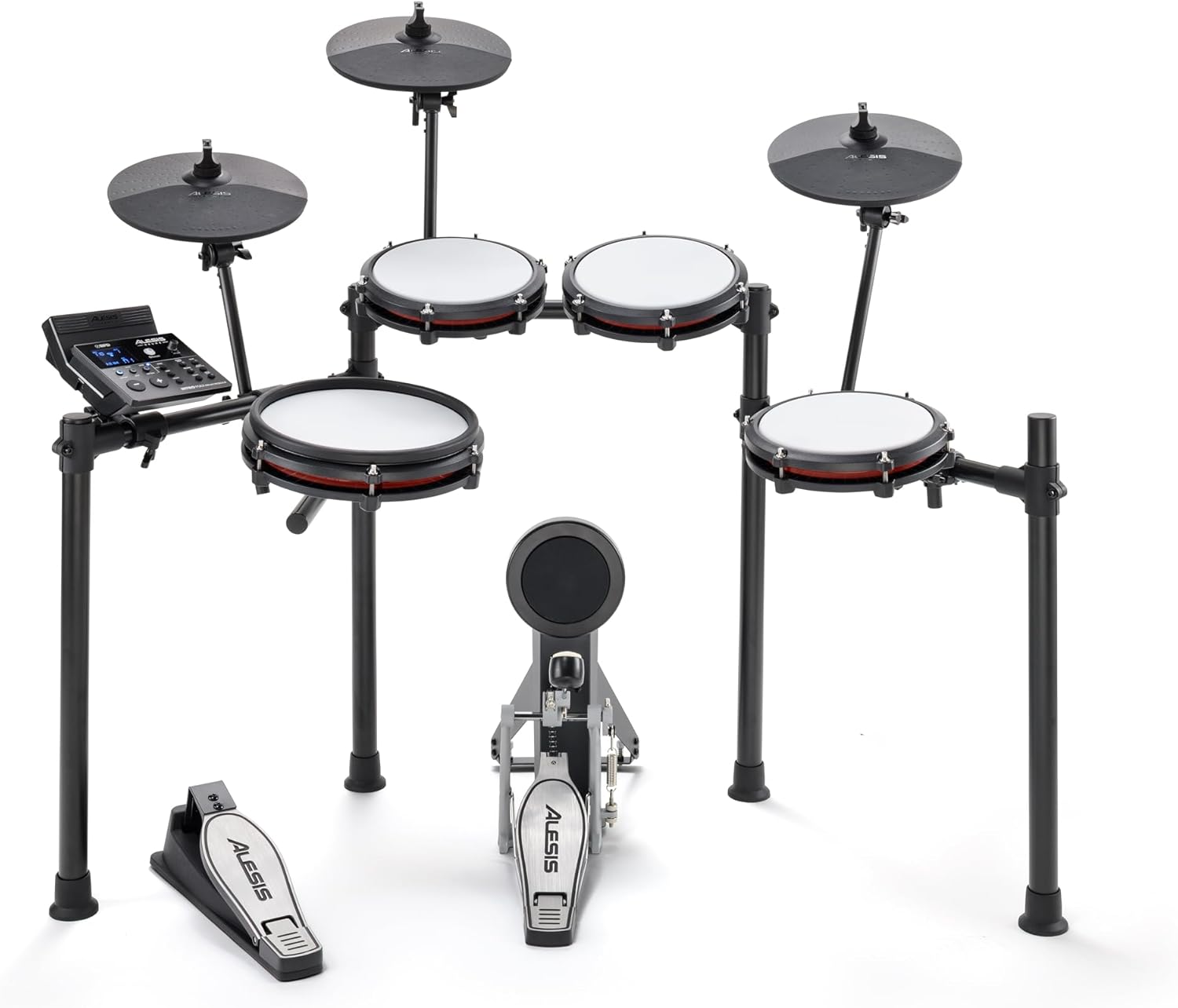 Electronic Drum Set with Mesh Pads and Bluetooth