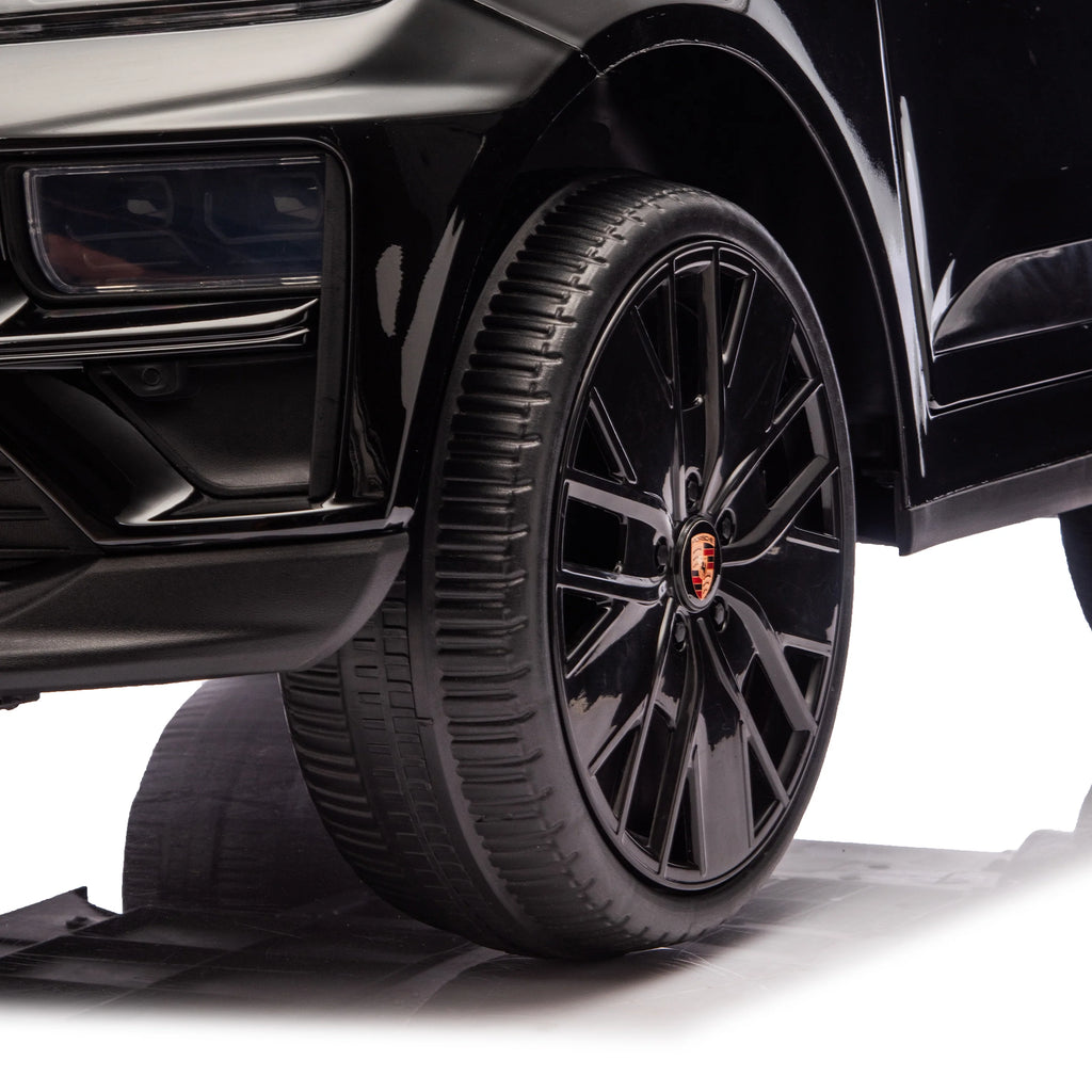 Licensed 24V Porsche Macan Turbo EV Kids Ride On One Seater cars, Rubber Tires, Leather Seat, with RC