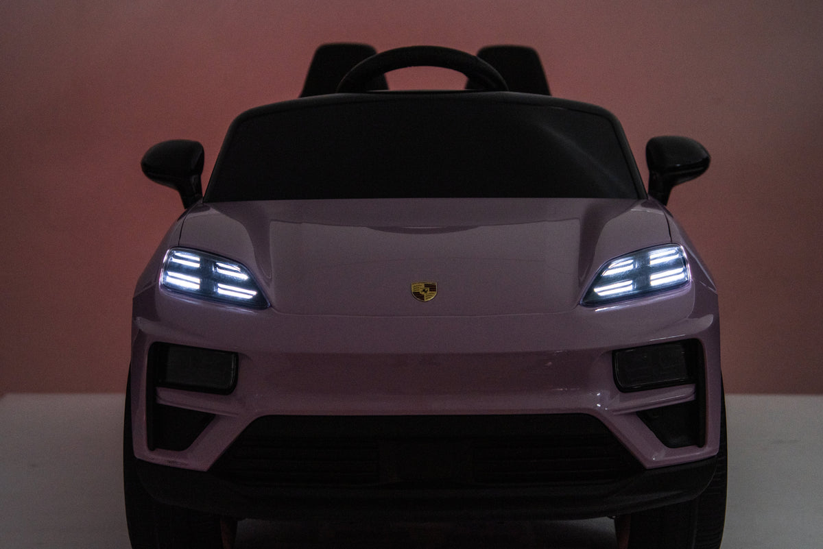 Licensed 24V Porsche Macan Turbo EV Kids Ride On One Seater cars, Rubber Tires, Leather Seat, with RC