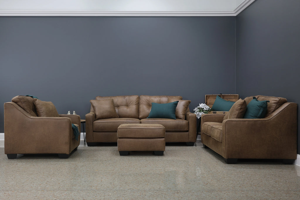 Victoria Sofa Tan Leather Air