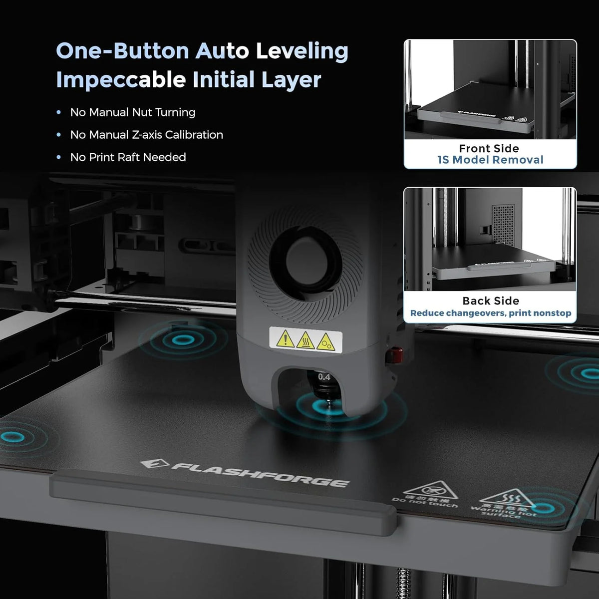 3D Printer with Fully Automatic Bed Leveling
