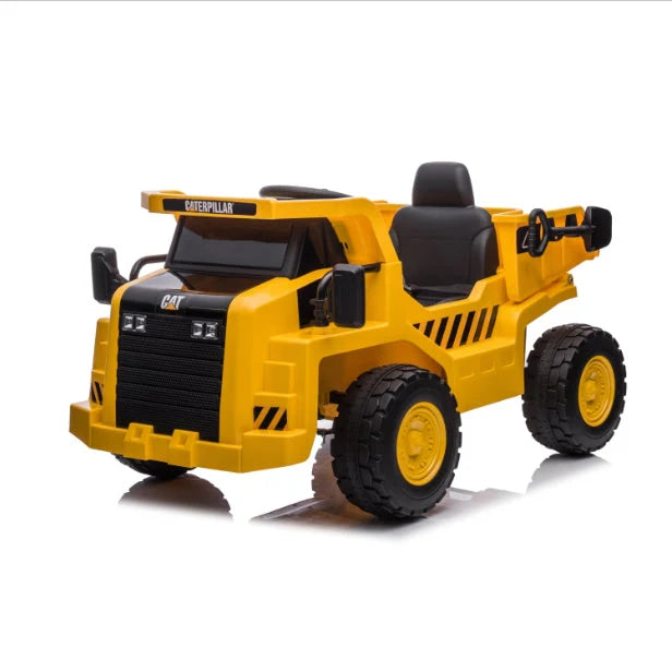 2026 CAT Dump Truck 12V Kids Ride On with Remote Control, Working Shovel & Realistic Construction Sounds With RC