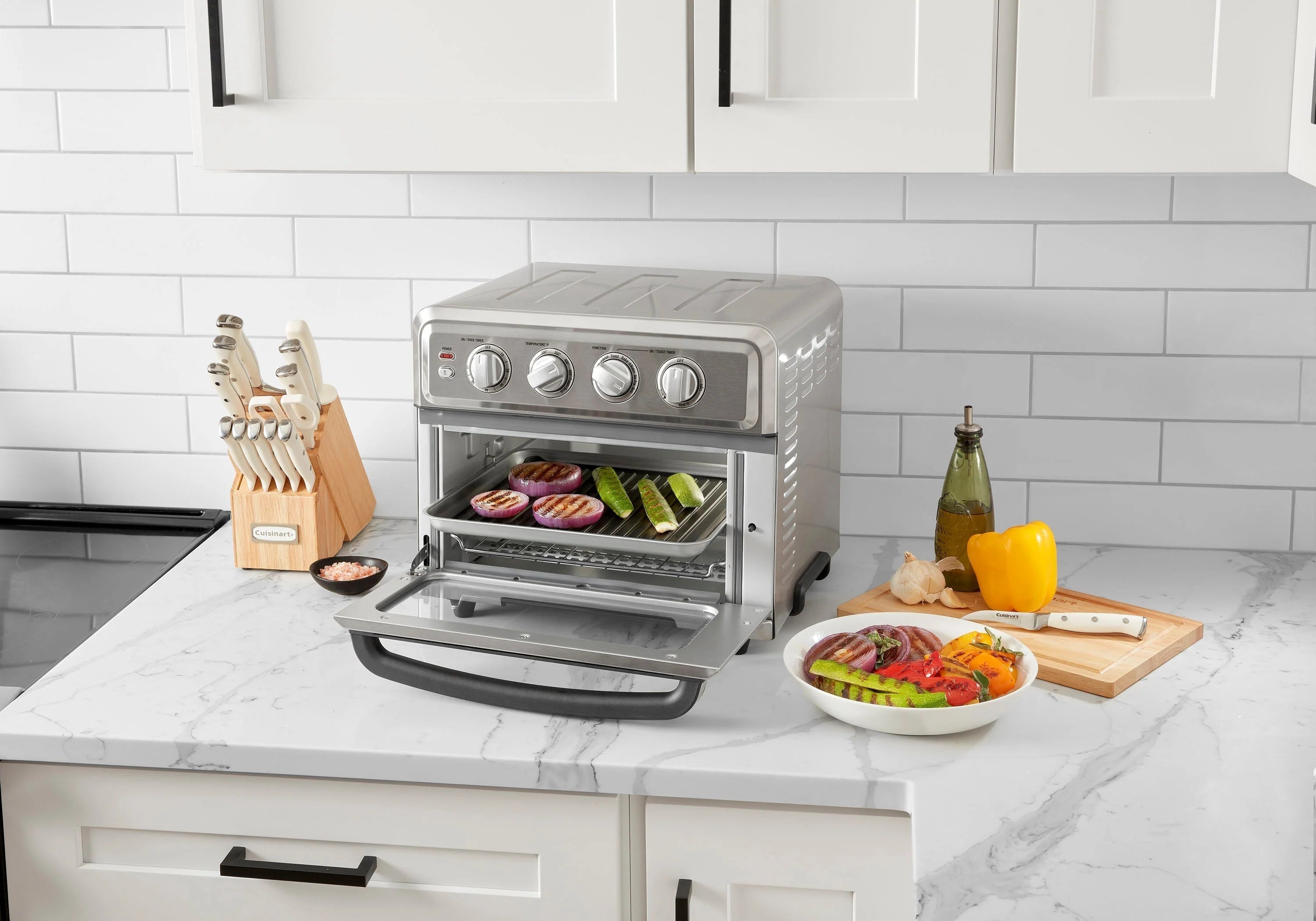 Air Fryer Toaster Oven with Grill, Stainless Steel