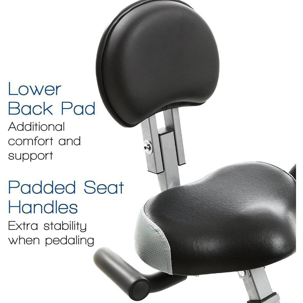 Folding Exercise Bike, Silver