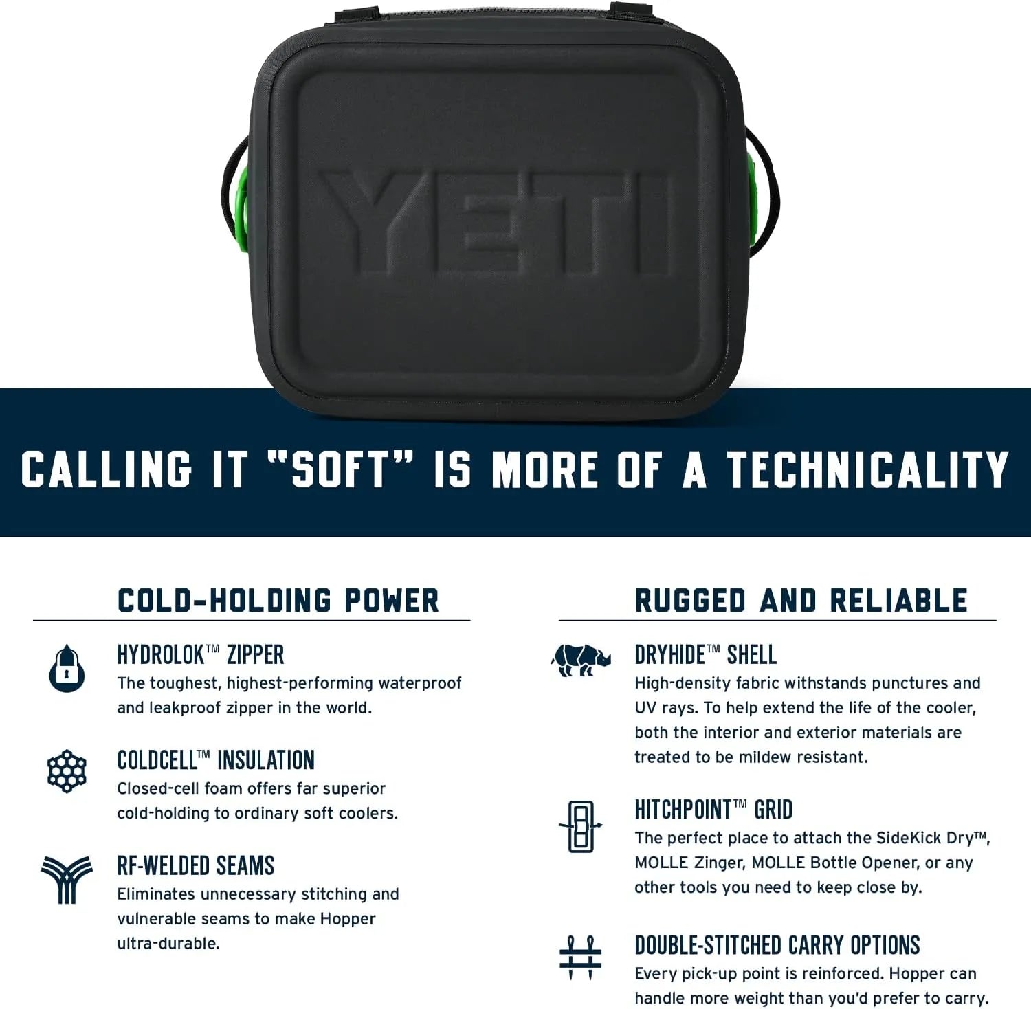 12-Can Portable Soft Cooler, Insulated Waterproof Cooler Bag with Adjustable Shoulder Strap, Compact Leak-Resistant Design for Camping, Hiking, Travel and Outdoor Activities
