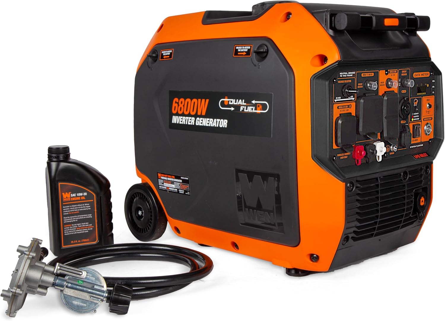 6800W Dual-Fuel Inverter Generator, RV-Ready, CO Detection