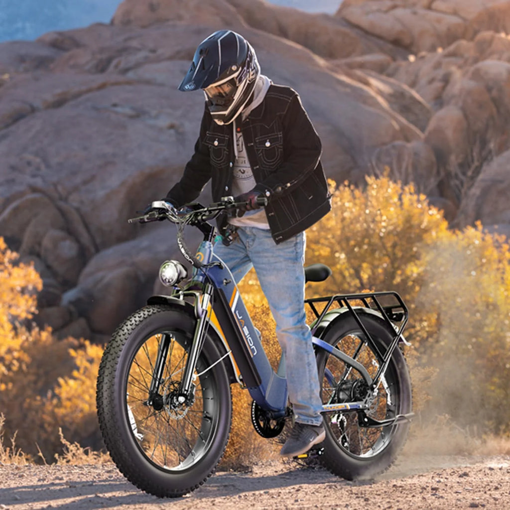 1500W Electric Fat Tire Bike, 30+ MPH, 80-Mile Range, Hydraulic Disc Brakes