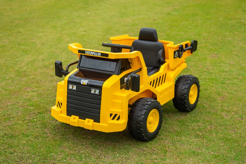 2026 CAT Dump Truck 12V Kids Ride On with Remote Control, Working Shovel & Realistic Construction Sounds With RC