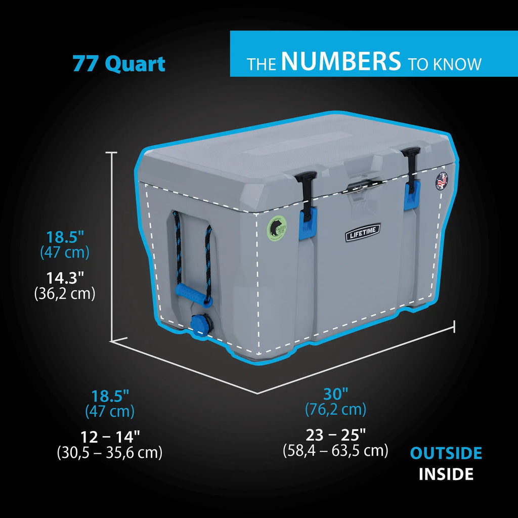 77-Quart High-Performance Cooler