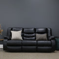 Werribee Electric Power Sofa Black Leather