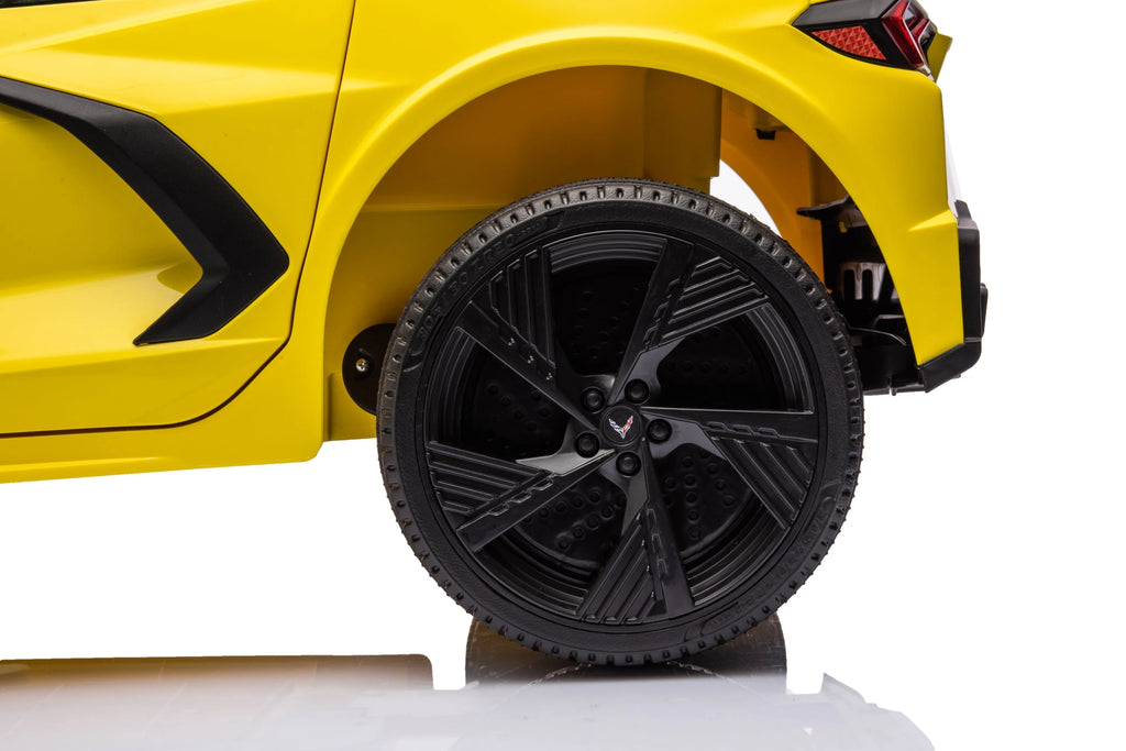 12V Chevrolet Corvette C8 Kids Ride On One Seater Electric Car with RC