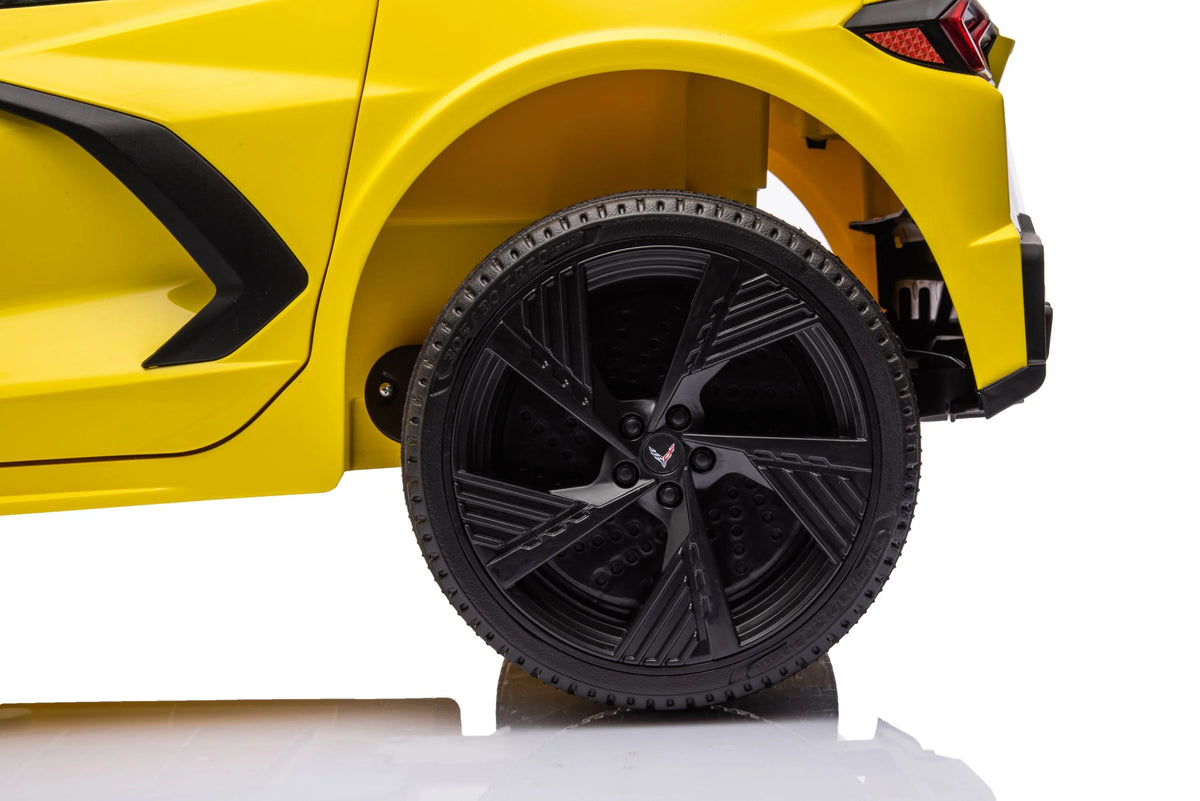 12V Chevrolet Corvette C8 Kids Ride On One Seater Electric Car with RC