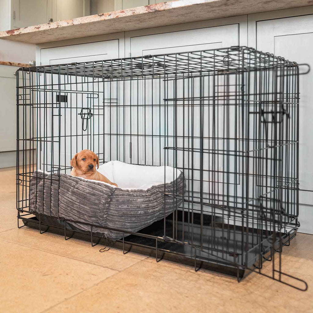 Cozy & Calming Puppy Cage Bed in Essentials Plush