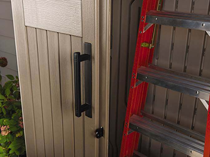 52-Cu.-Ft. Weather-Resistant Outdoor Storage Shed with Lockable Doors