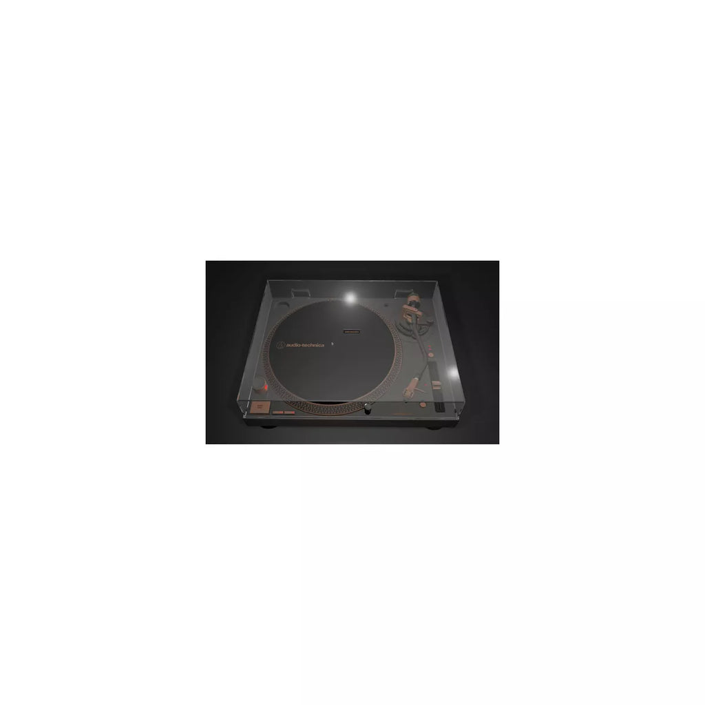 3-Speed Direct Drive USB Turntable with Built-In Preamp and Vinyl-to-Digital Conversion, Bronze