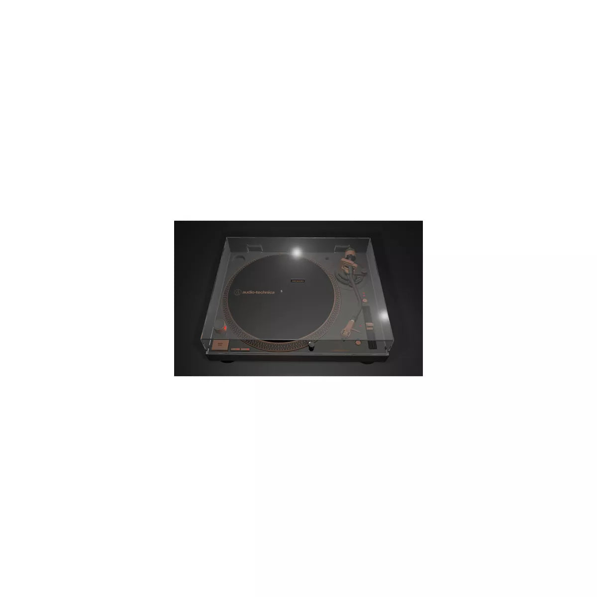 3-Speed Direct Drive USB Turntable with Built-In Preamp and Vinyl-to-Digital Conversion, Bronze