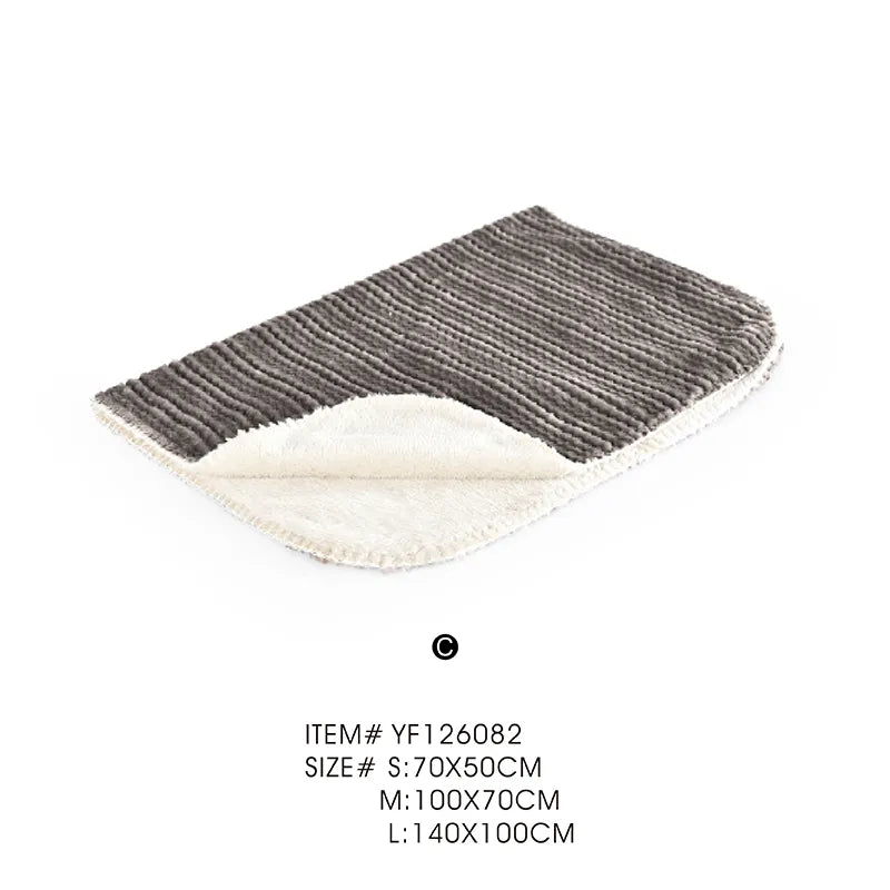 Corduroy Pet Blanket Soft Warm Cat Dog Blanket