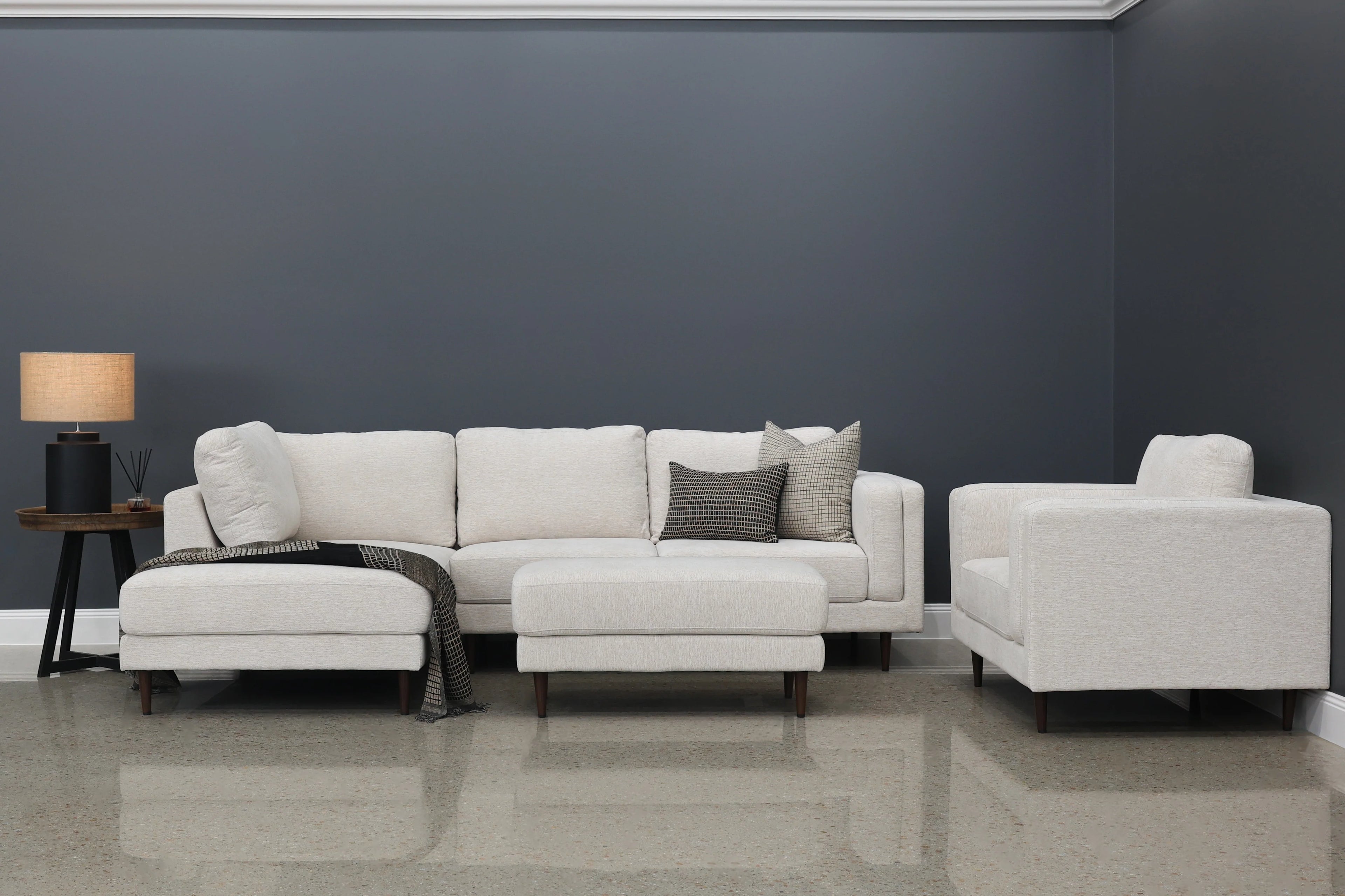 Canberra Sofa Chaise Natural