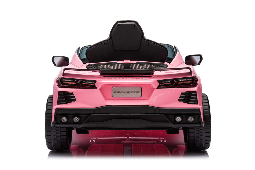 12V Chevrolet Corvette C8 Kids Ride On One Seater Electric Car with RC