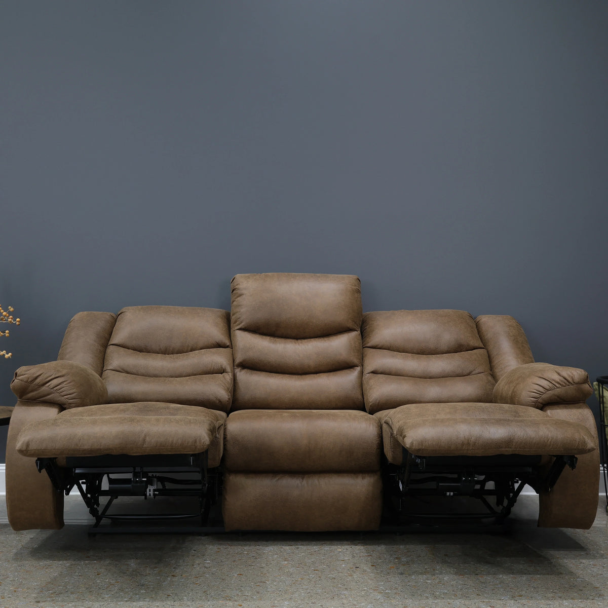 Werribee Electric Reclining Sofa Tan