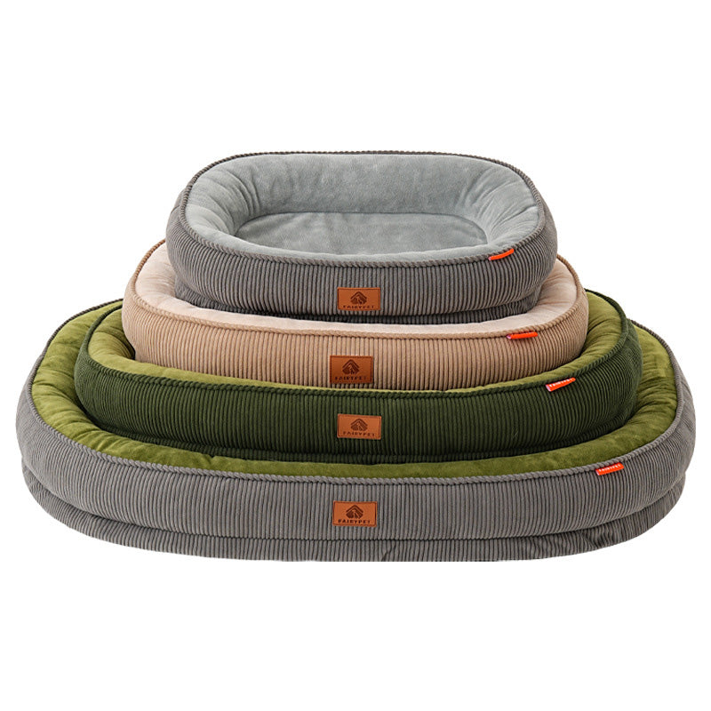 Medium-Sized Dogs Ultra-Soft Fabric Pet Bed