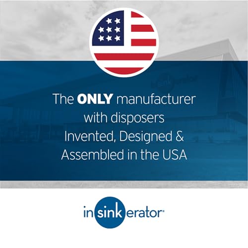 1/2 HP Continuous Feed Garbage Disposal with Durable Steel Construction, Easy Installation