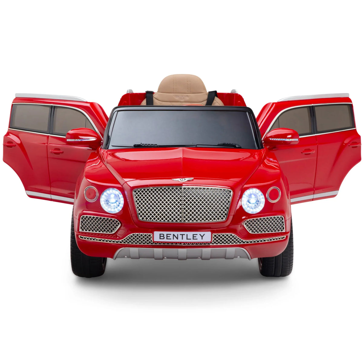 12V Licensed Bentley Bentayga Kids Ride On 1 Seater Car Rubber Tires Leather Seat With RC
