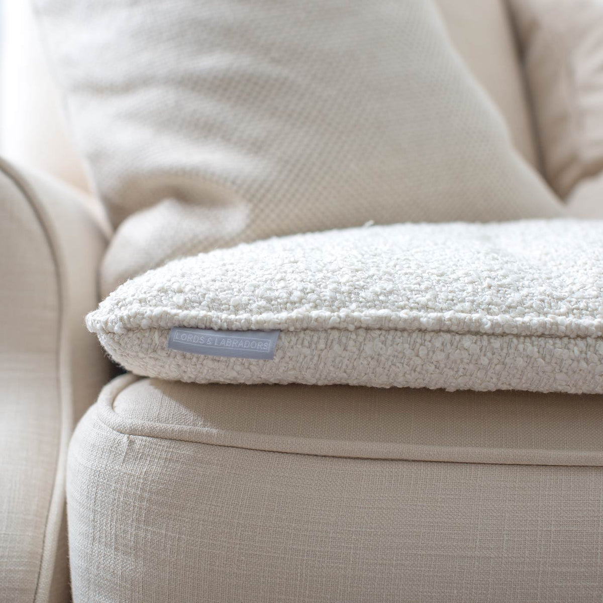 Couch Topper in Bouclé