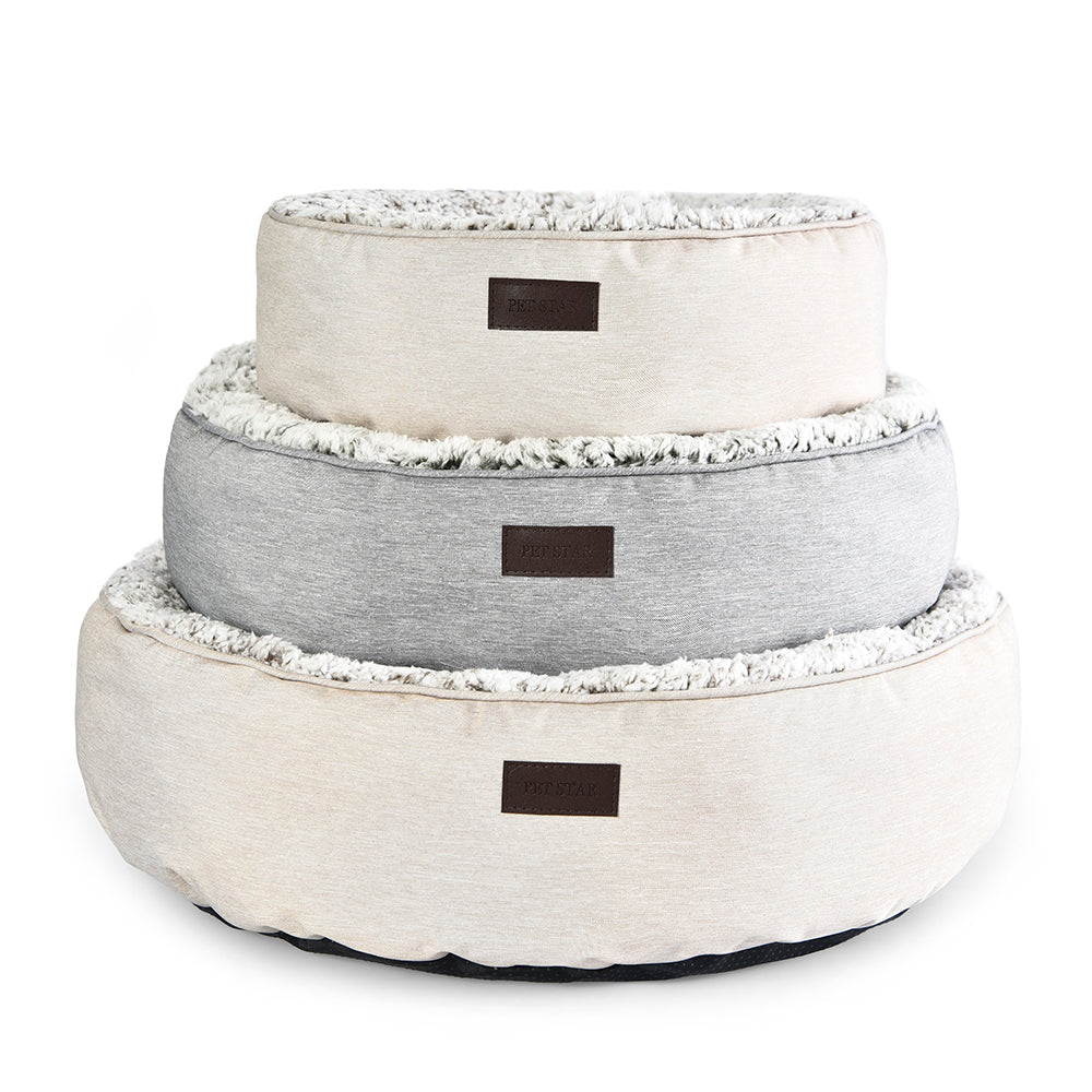 Waterproof Outdoor Dog Bed Oxford Fabric Round Pet Bed