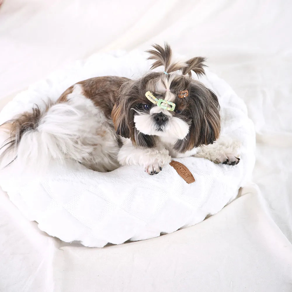 Donut Plush Dog Bed Cat And Dog Bed