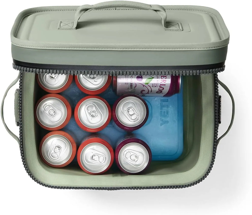 12-Can Portable Soft Cooler, Insulated Waterproof Cooler Bag with Adjustable Shoulder Strap, Compact Leak-Resistant Design for Camping, Hiking, Travel and Outdoor Activities
