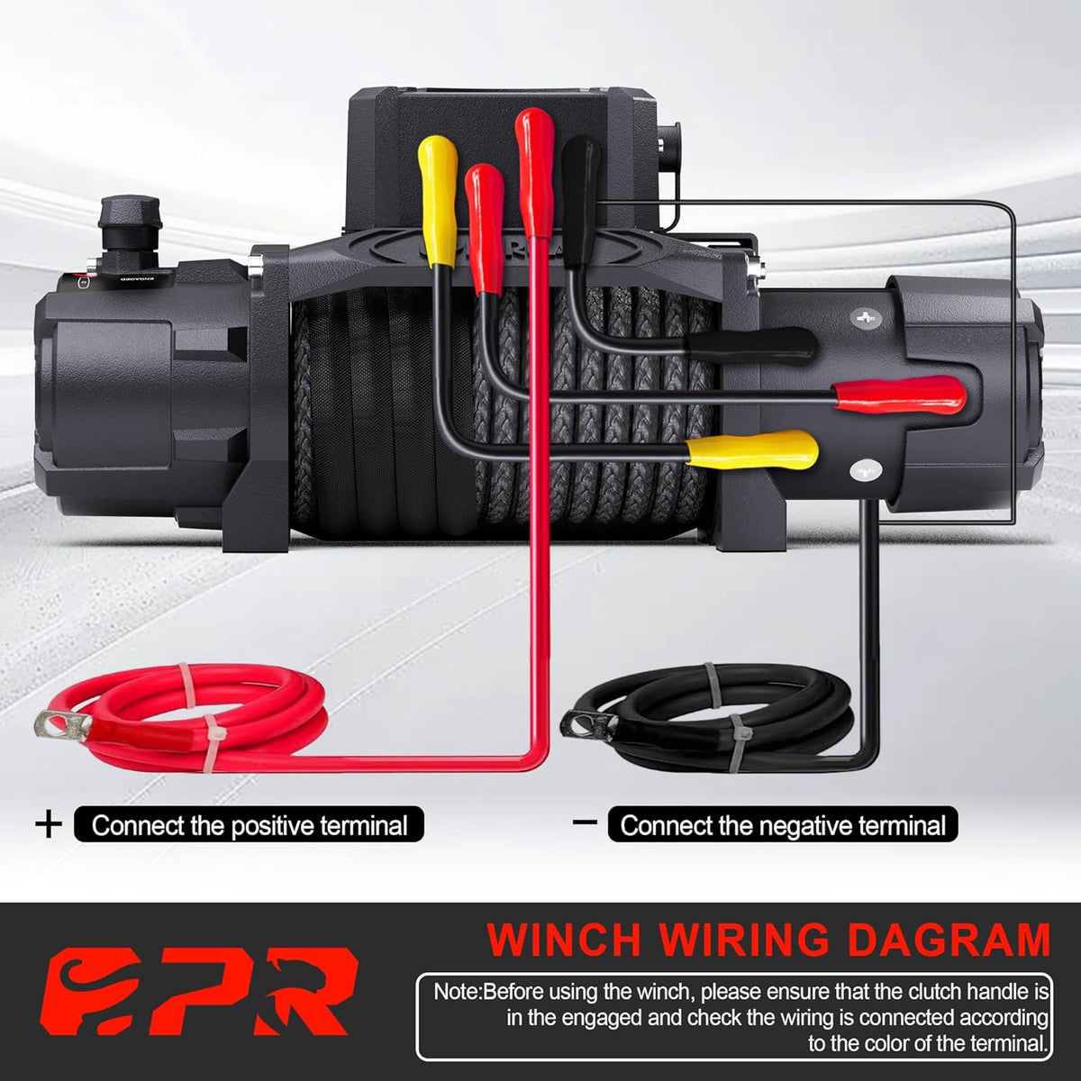12,000 lb Heavy-Duty Electric Winch with Synthetic Rope and Wireless Remote, Off-Road Winch for Trucks and SUVs