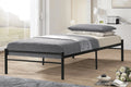 T2400 Single Black Metal Platform Bed