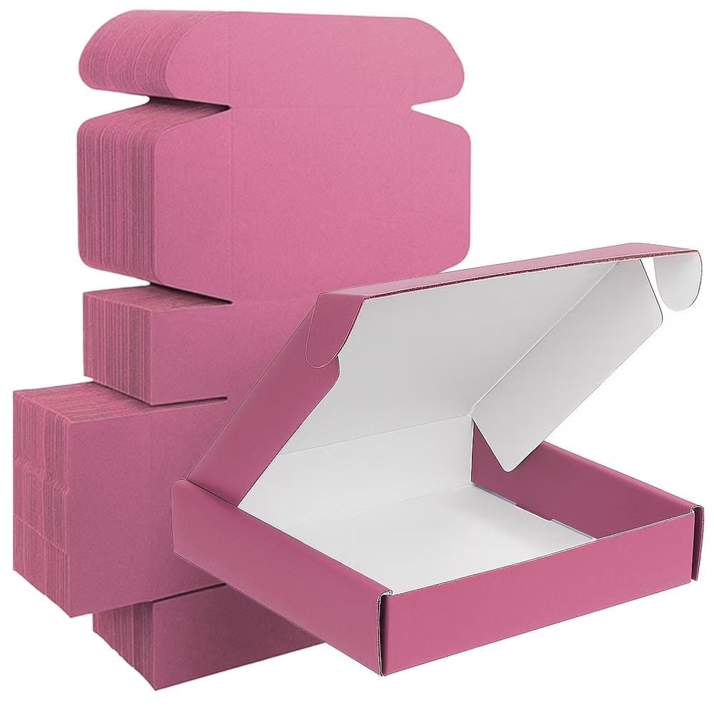 Ucanpack Corrugated Mailer Box Packing Supplies For Moving Pink Large, 24 x 14 x 4" - 25 Pcs
