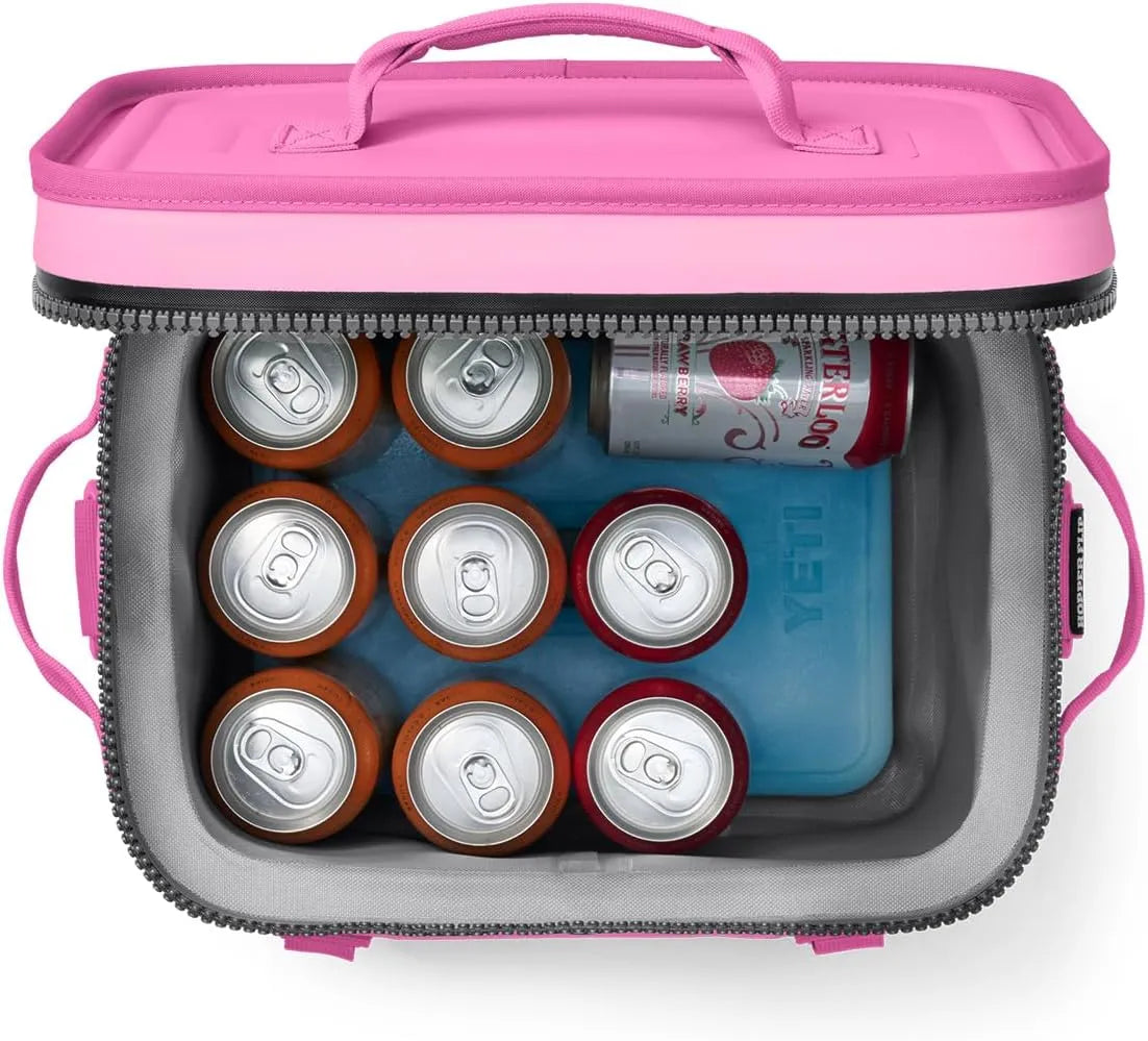 12-Can Portable Soft Cooler, Insulated Waterproof Cooler Bag with Adjustable Shoulder Strap, Compact Leak-Resistant Design for Camping, Hiking, Travel and Outdoor Activities
