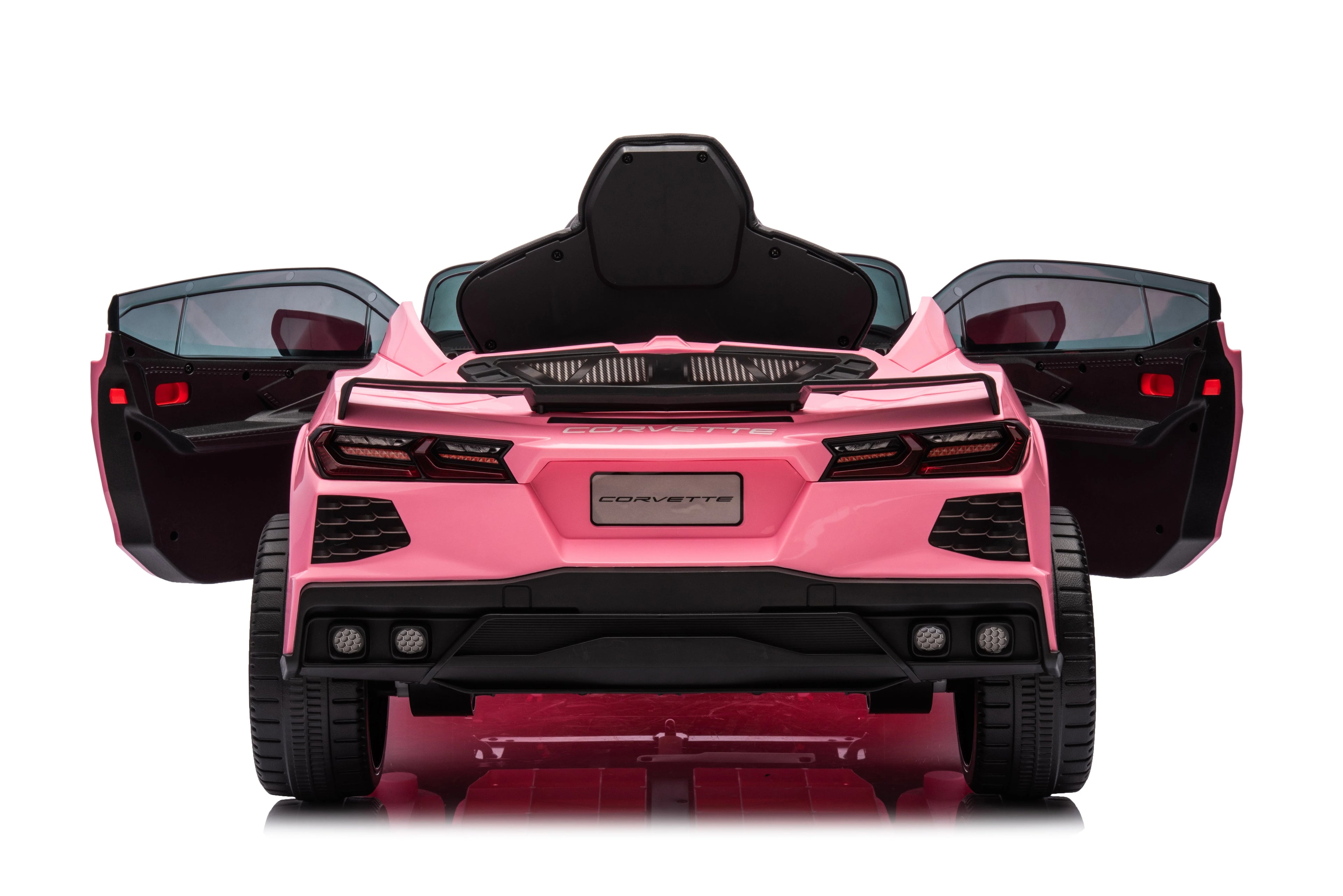 12V Chevrolet Corvette C8 Kids Ride On One Seater Electric Car with RC