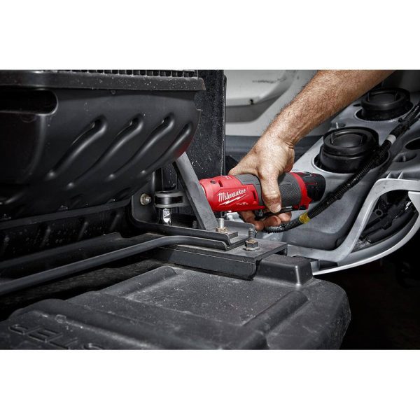 12V Brushless Cordless 3/8-Inch High-Speed Ratchet Kit with 2 Batteries, Charger and Bag