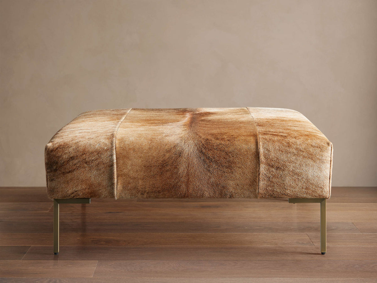 Tilton Hair on Hide Ottoman
