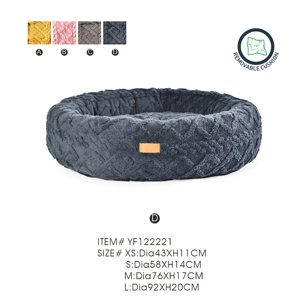 Luxury Round Dog Bed Soft Pet Bed