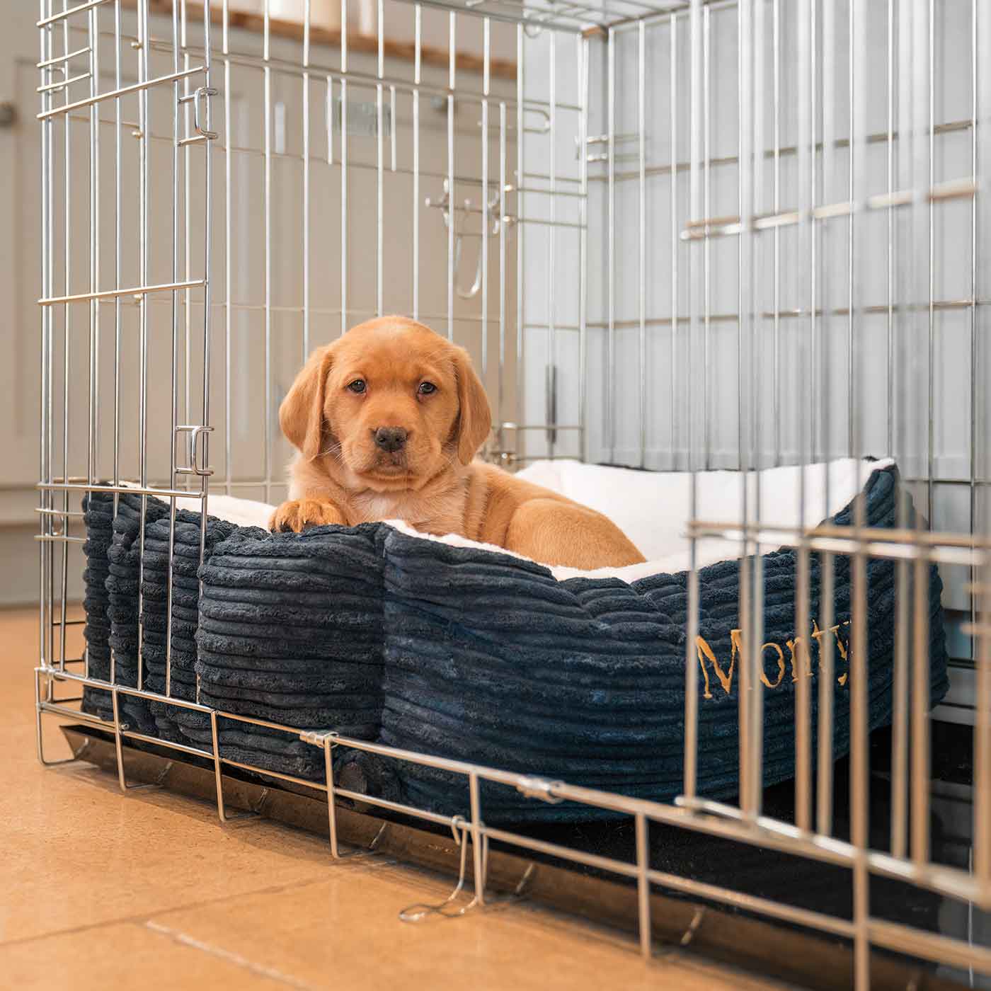 Cozy & Calming Puppy Cage Bed in Essentials Plush